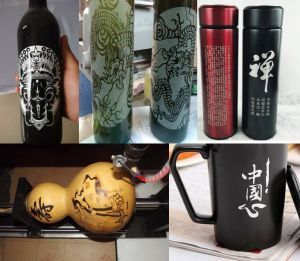 长春九台酒瓶葫芦工艺品激光雕刻机
